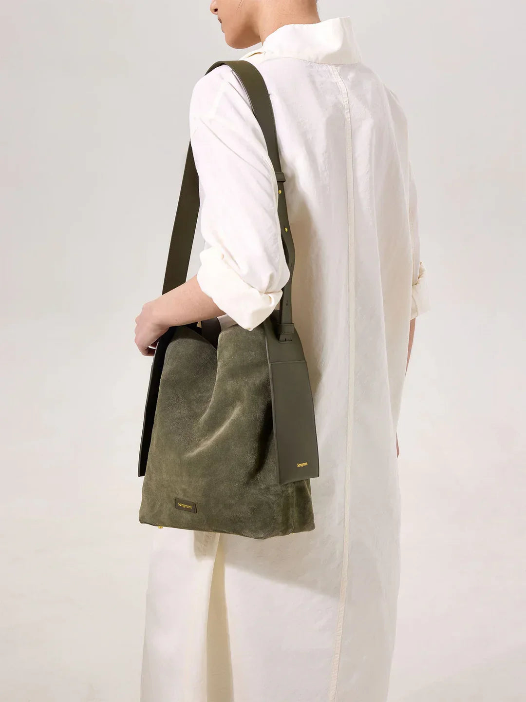 Medium Drippy Tote Bag - Olive