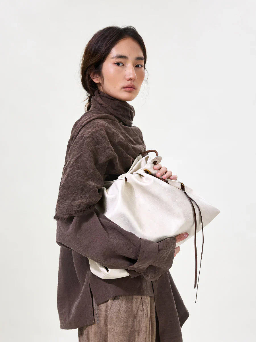 Medium Gather Bag Set - Cloud (Contrast Tone)
