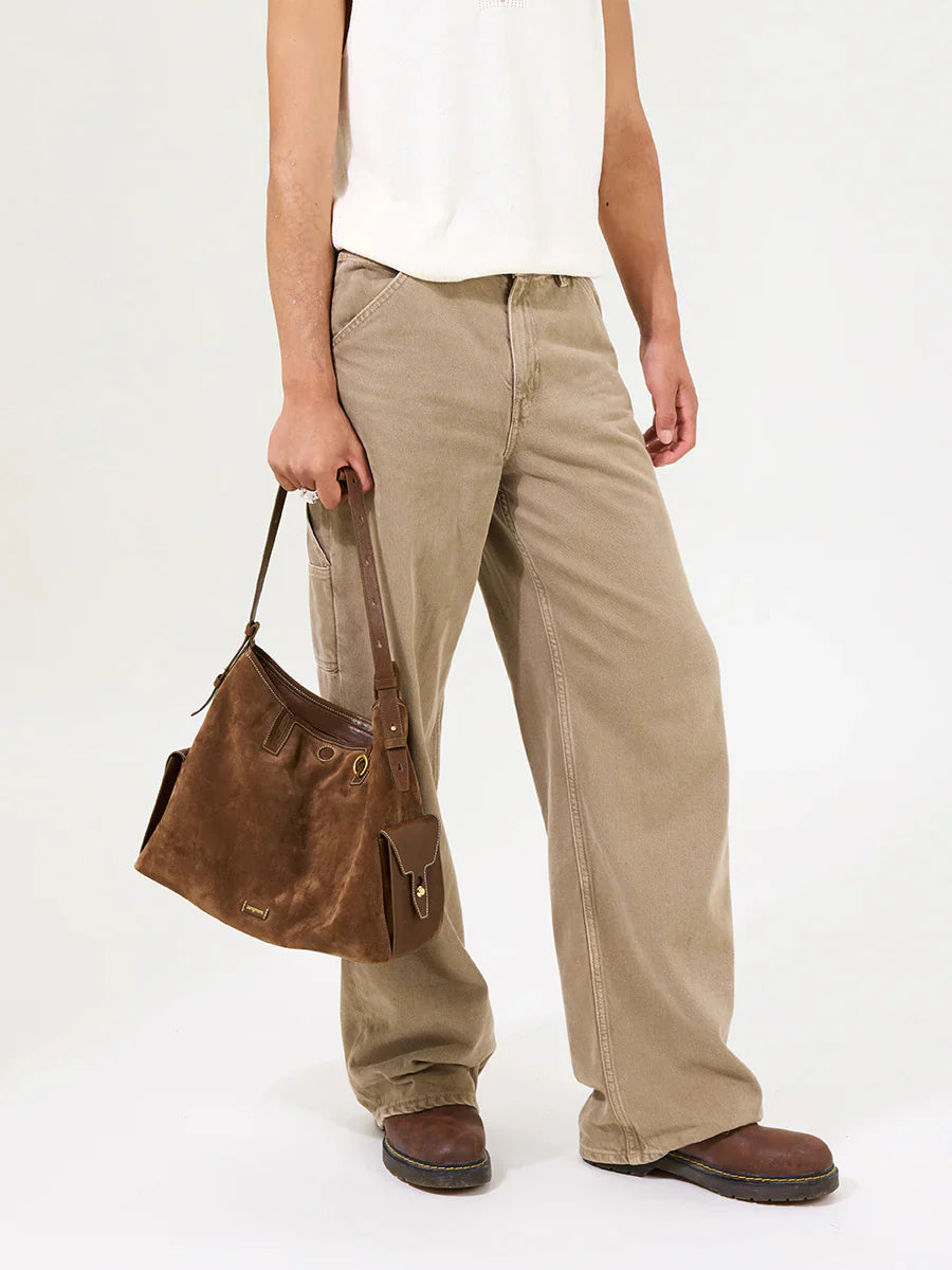 Medium Yore Hobo Bag - Sandal Suede