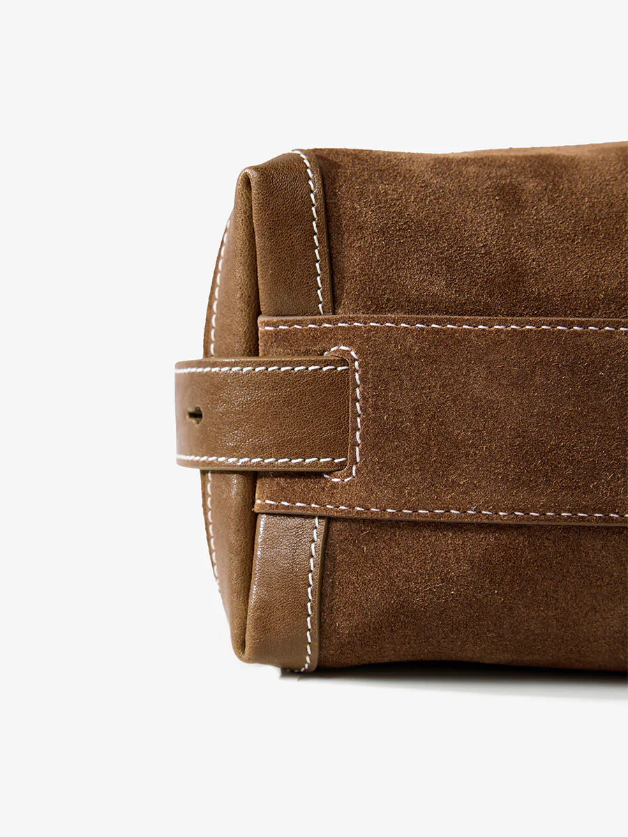 Small Yore Hobo Bag (Minimal Version) - Sandal Suede