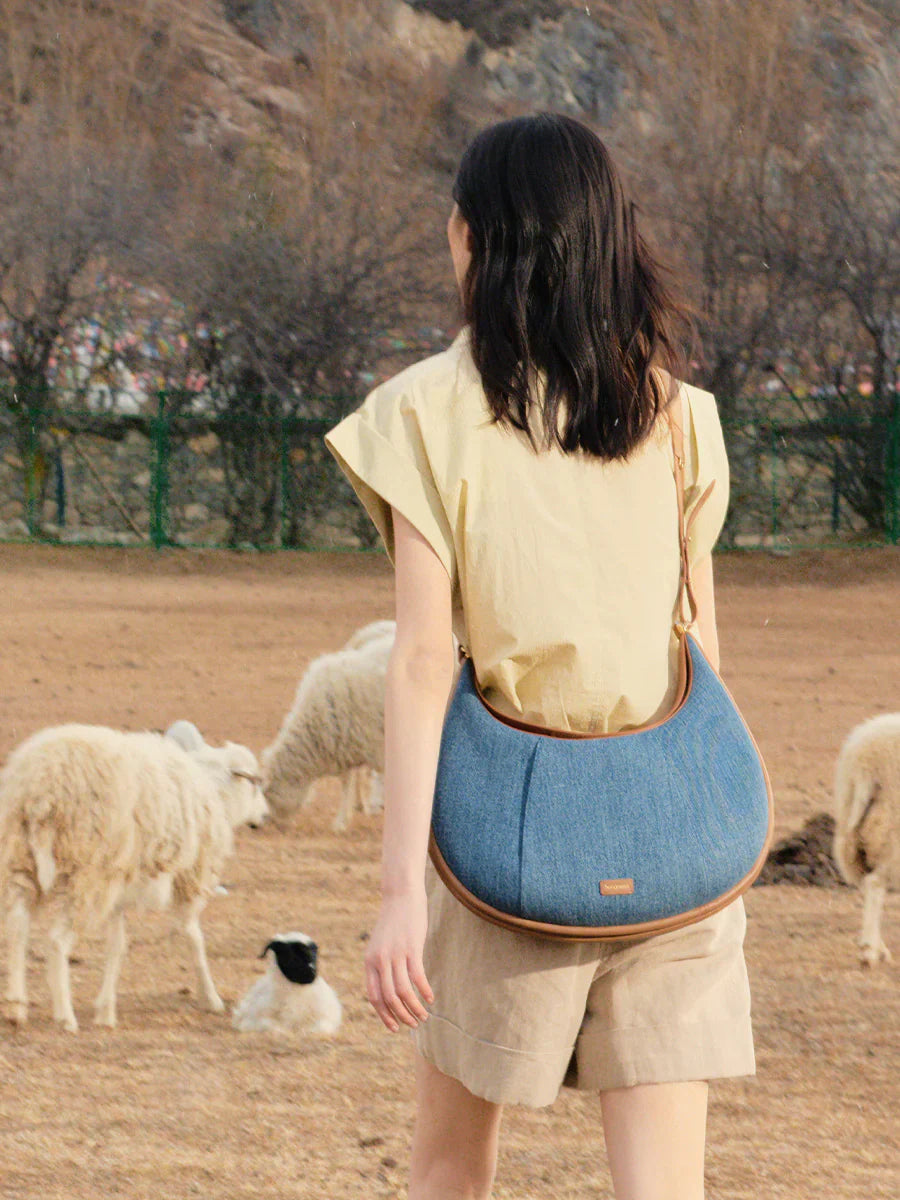Large Luna Bag (New Version) - Denim