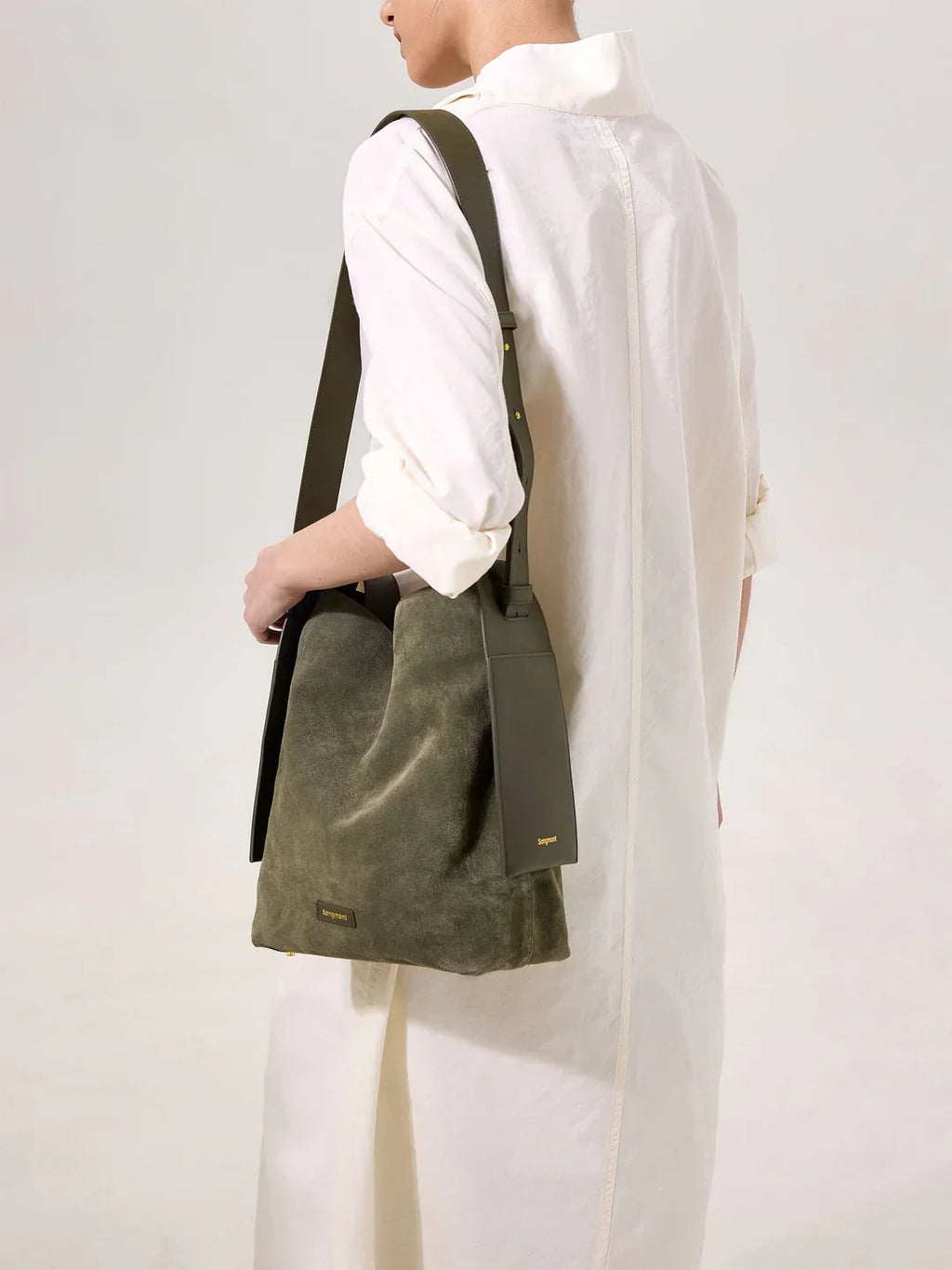 Medium Drippy Tote Bag - Olive