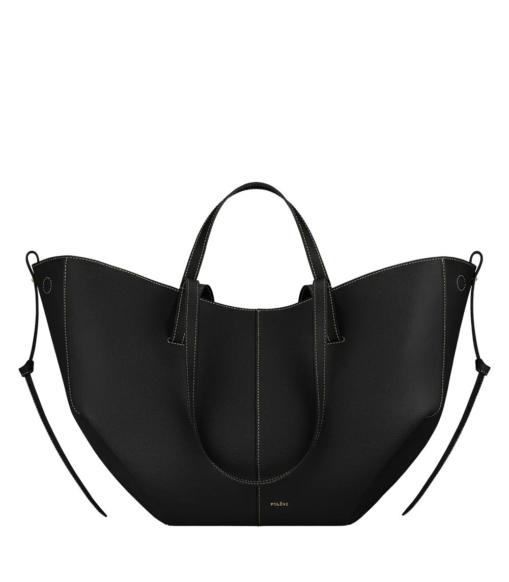 Cyme Edition Textured Black with Ecru Stitching