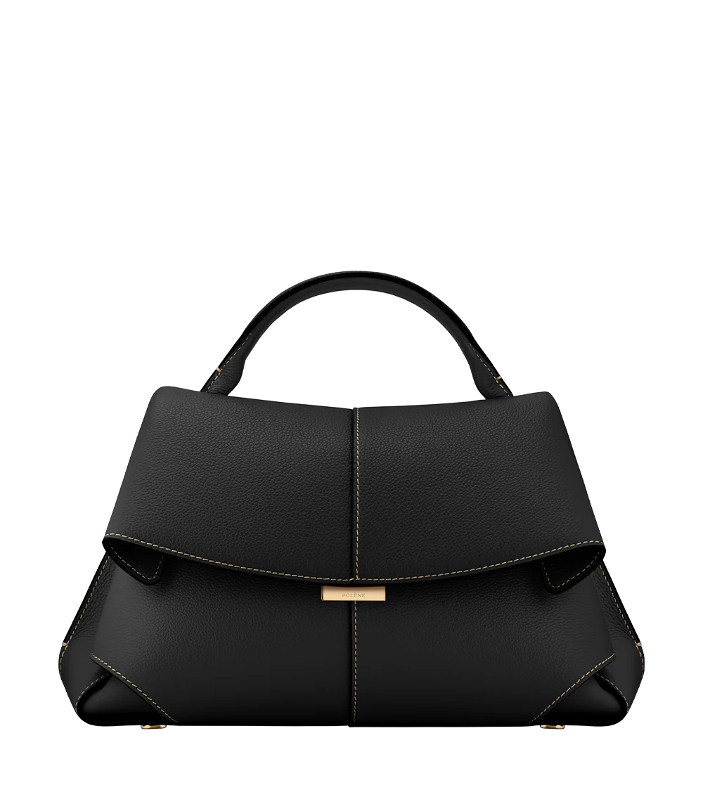 Mokki Edition Textured Black with Ecru Stitching